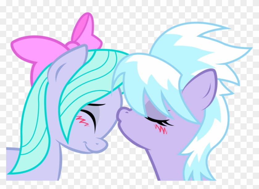 Cloudchaser And Flitter Sweet Kiss By Kennyklentflitter - Mlp Flitter And Cloud Chaser #1166705