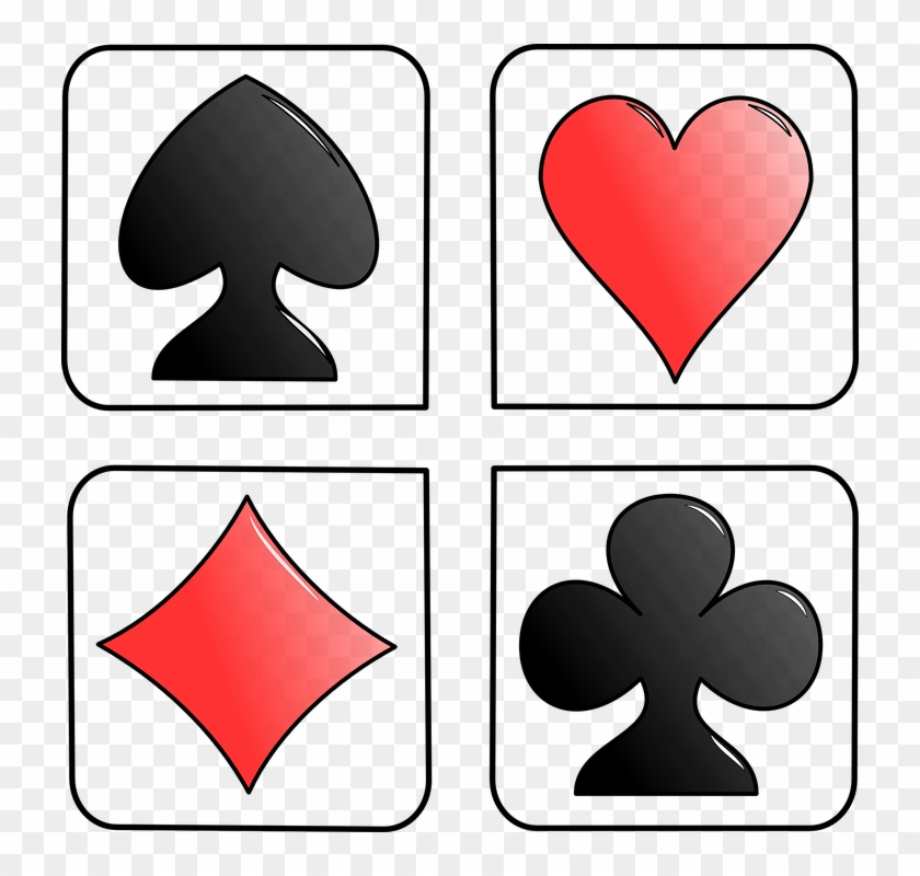 Collection Of Playing Cards Symbols - Cards Diamond Heart Spade #1166729
