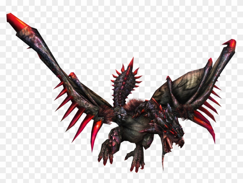 Frontiergen-unknown Render - Black Flying Wyvern Monster Hunter #1166743