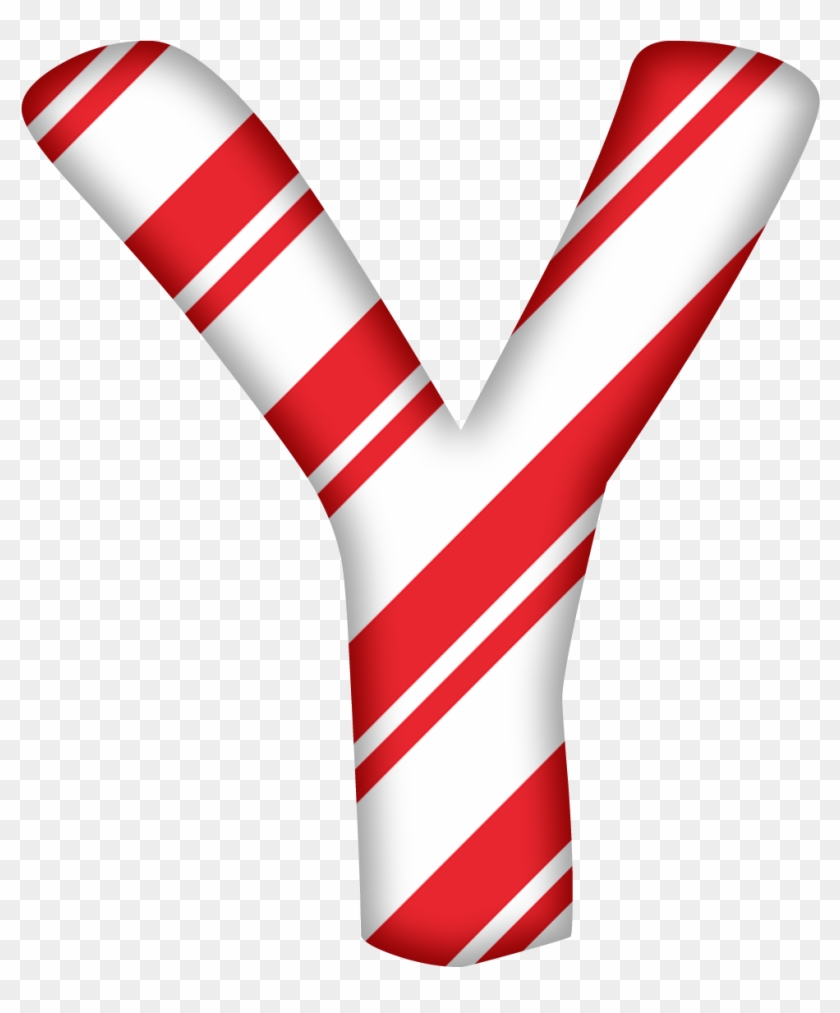 Candy Cane Letter Alphabet Santa Claus Christmas - Santa Claus #1166944
