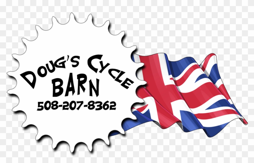 Doug's Cycle Barn, Classic British Motorcycle Restoration, - Bandera De Inglaterra Ondeando #1166946