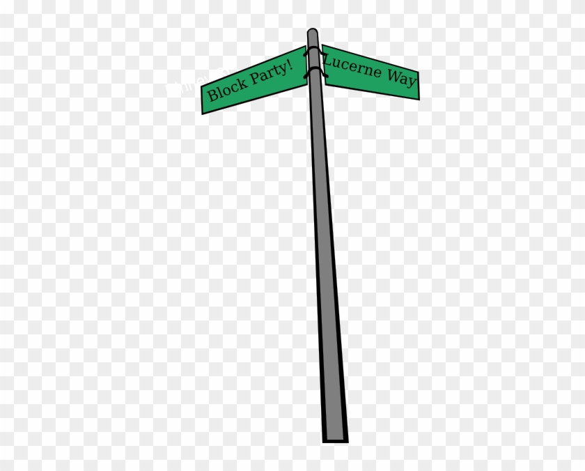 Block Party Clip Art At Clker - Street Sign Clip Art #1167014