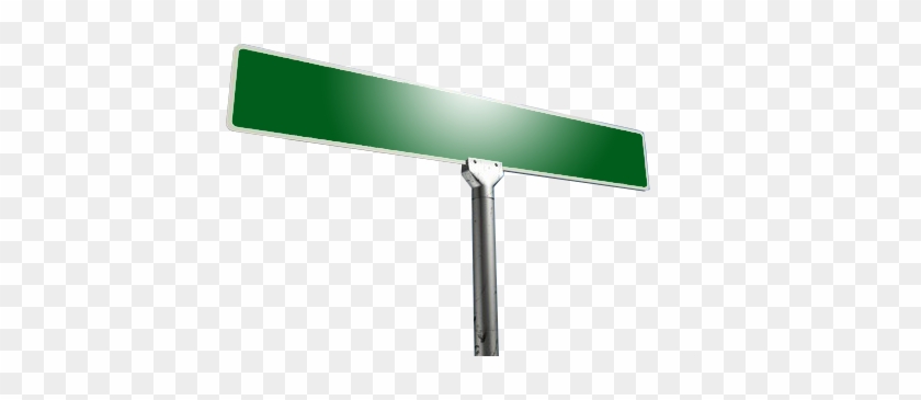 Green Street Sign Png - Blank Street Sign Png #1167019