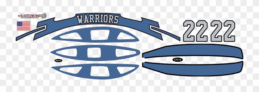 Lacrosse Decal Set For Clayton Warriors Lacrosse - Cascade #1167125