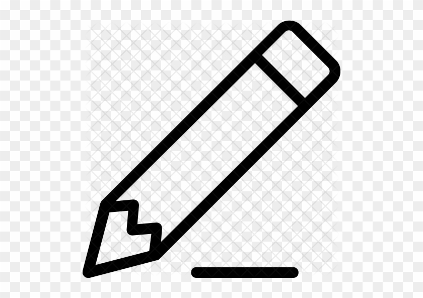 Pencil Icon - White Pencil Icon Png #1167145