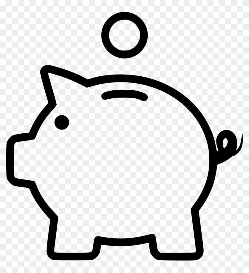 Piggy bank icon, outline style (1464229)