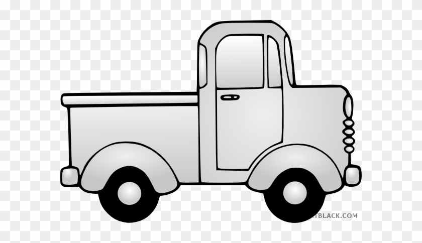Old Truck Transportation Free Black White Clipart Images - Truck Clipart Black And White #1167292