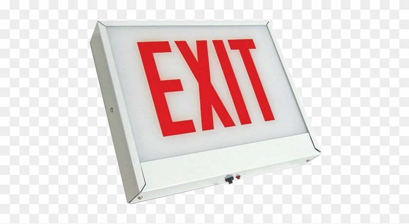 Sxteuca Led Steel Exit Sign Chicago Approved - Cll Caxte Chicago Approved Steel Led Exit Sign #1167558