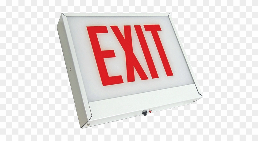 Sxteuca Led Steel Exit Sign Chicago Approved - Cll Caxte Chicago Approved Steel Led Exit Sign #1167558
