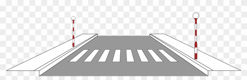 Pedestrian Lane Clipart Black And White #1167627