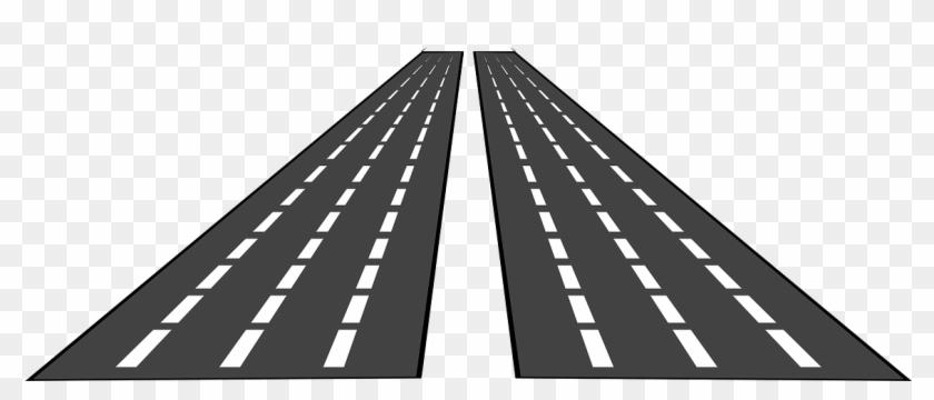 Free Street Clipart Highway With Street Clipart Black - High Way Clipart #1167642