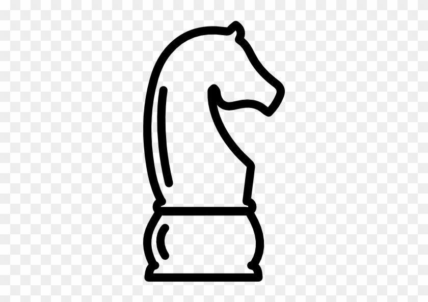 Horse Chess Piece Outline Variant Free Icon - Piezas De Ajedrez Grandes #1167740
