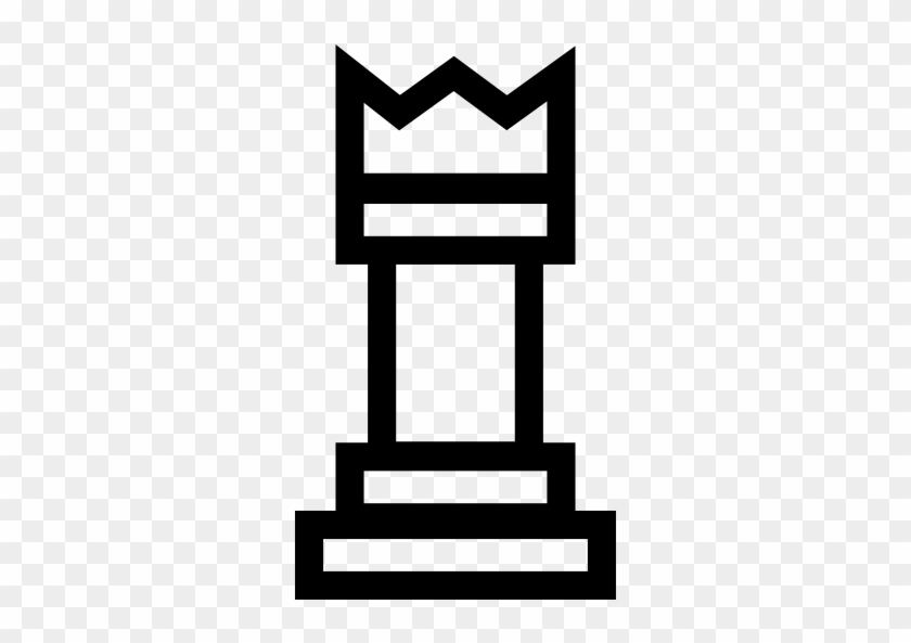 King Chess Piece Outline Free Icon - Pieza De Ajedrez Geometrica #1167747