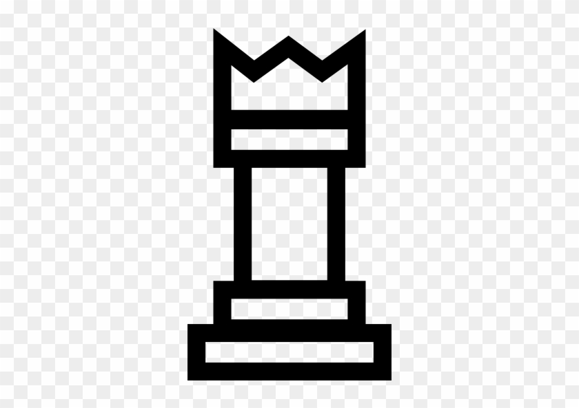 King Chess Piece Outline Free Icon - Pieza De Ajedrez Geometrica #1167747