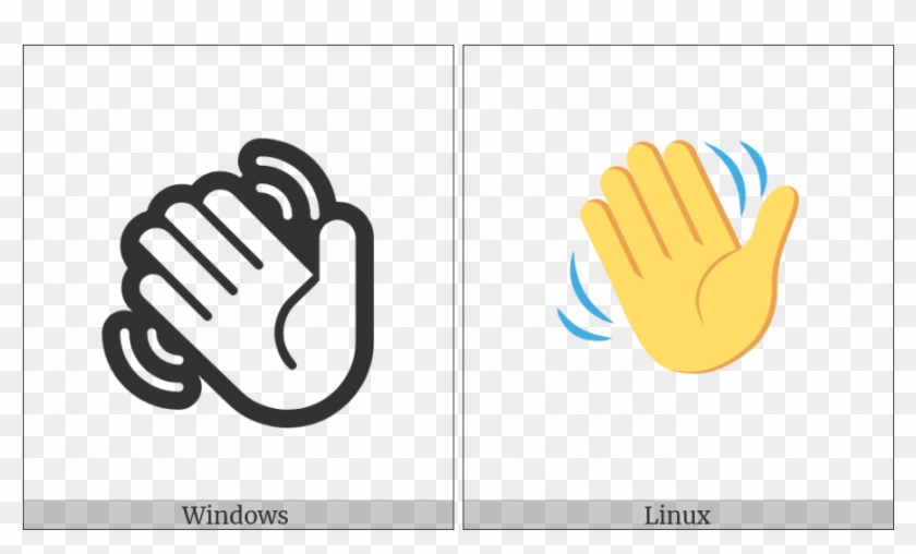 Waving Hand Sign On Various Operating Systems - Icon #1167773