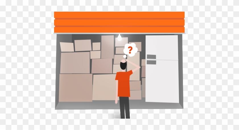 Can't Find What You're Looking For - Orange Self Storage Illustrations #1167794