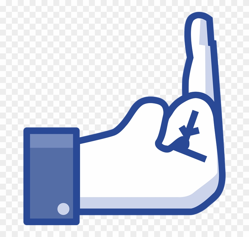 Network Symbols 2, Buy Clip Art - Fuck You Facebook Hand #1167816