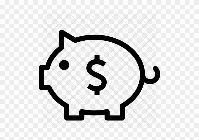 Finance, Piggy, Bank, Pig, Saving, Money Icon - White Piggy Bank Icon #1167856