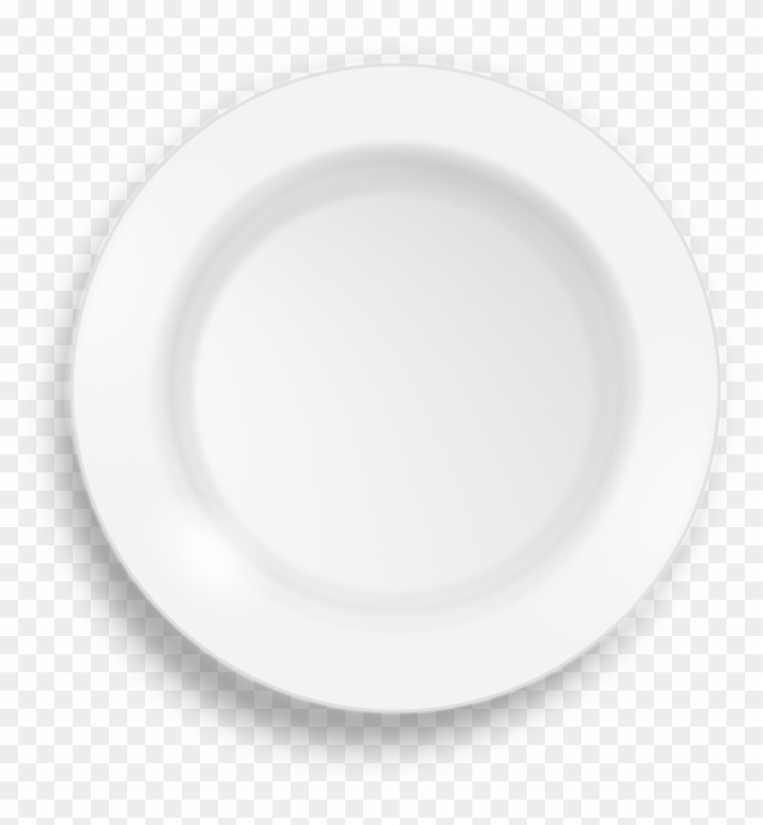 White Plate Clip Art - Top View White Plate Png #1167889