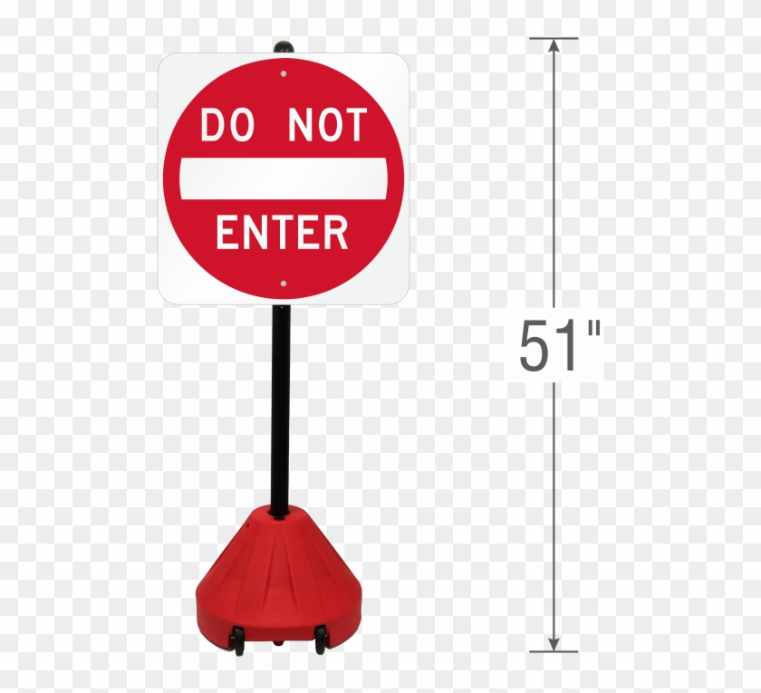 Zoom, Price, Buy - Do Not Enter Sign With Pole Png #1168033