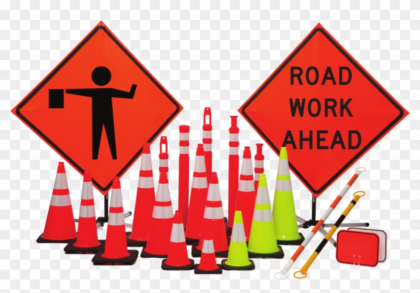 Familyproduct - Road Work Ahead Sign #1168096