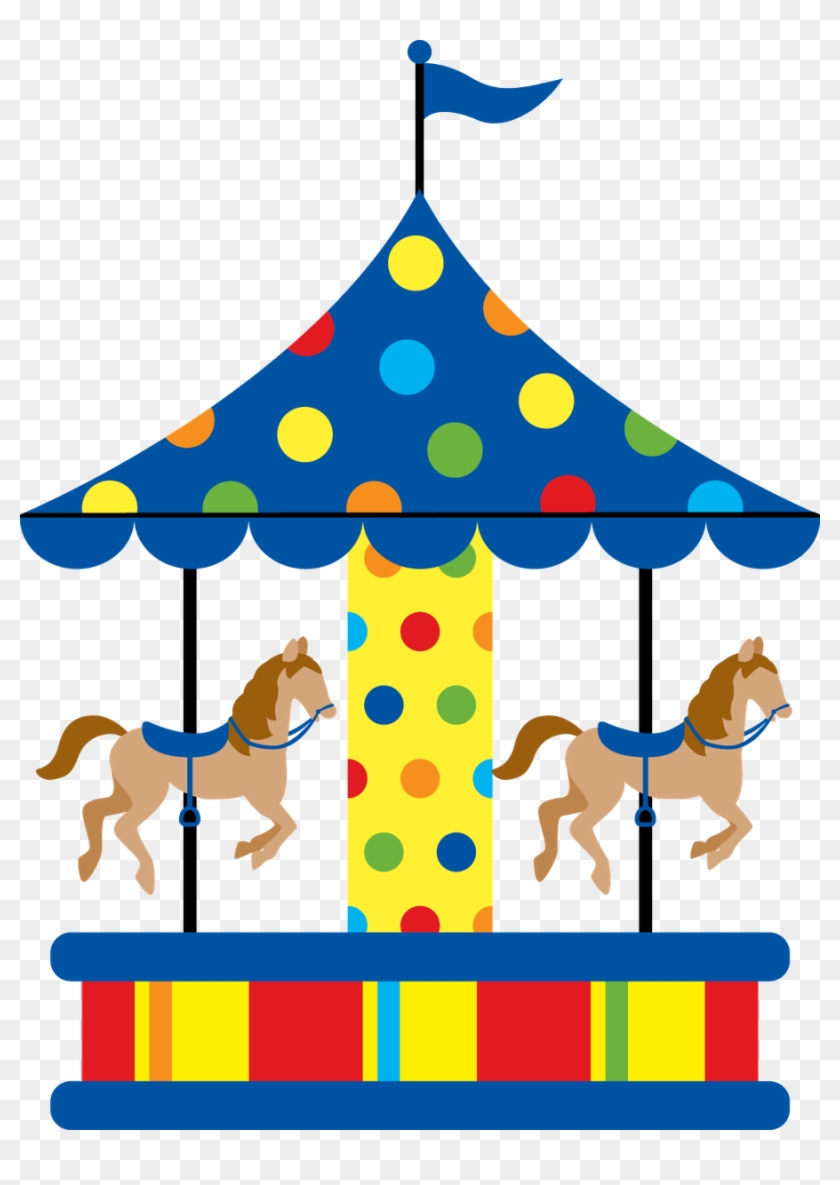 Carousel Horses Emblem Circus - Carousel Clipart #1168128