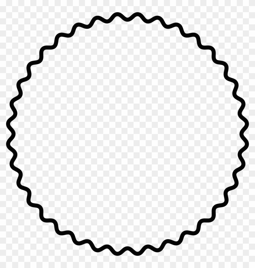 Medium Image - Png Round Scalloped Frame #1168267