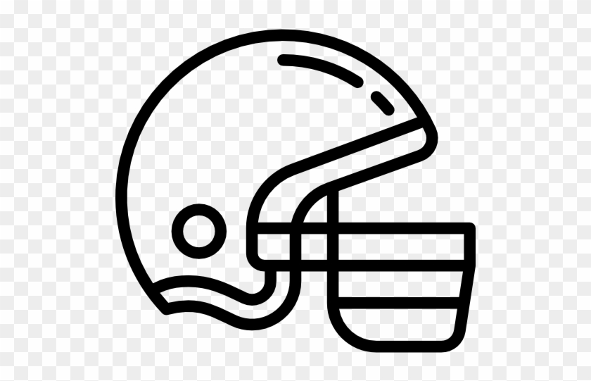 American Football Helmet Free Icon - Cascos De Futbol Americano Dibujos #1168421