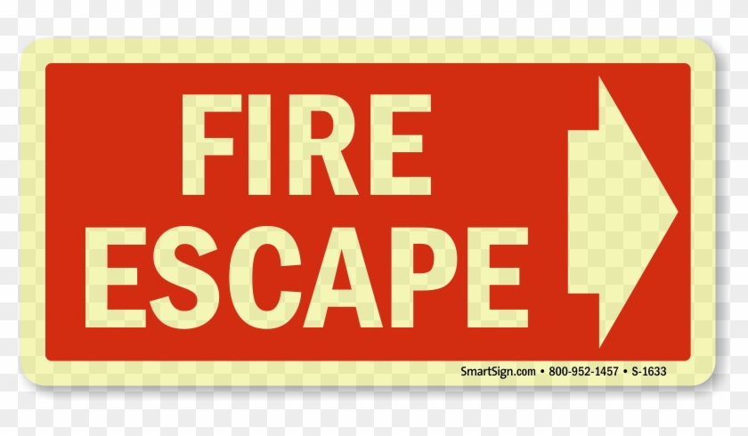 Zoom, Price, Buy - Emergency Fire Escape Sign #1168428