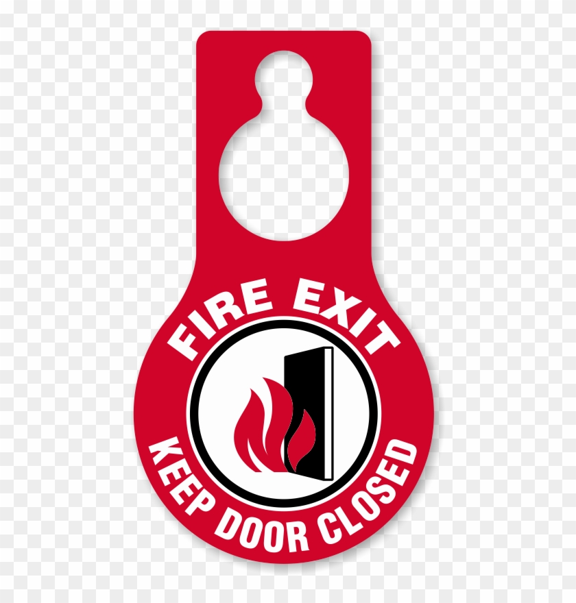 Fire Exit Keep Door Closed Hang Tag - Sureno 13 #1168449