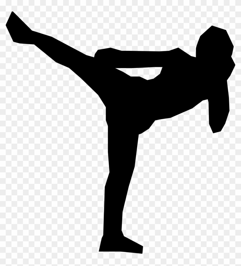 Martial Arts Muay Thai Boxing N4 - Muay Thai Kick Silhouette #1168451