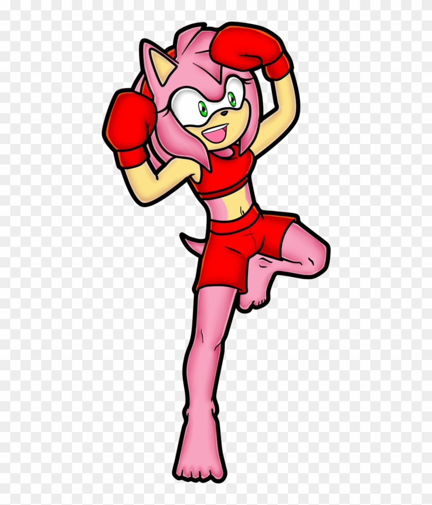 Amy The Boxer Art Trade By Theshadamyartisto10 - Cartoon #1168471