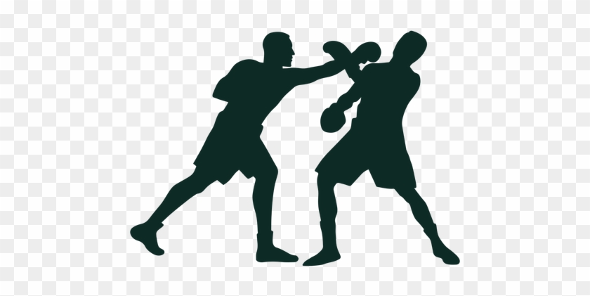 Boxing Gloves Clip Art At Clker - Silueta De Boxeador Png #1168474