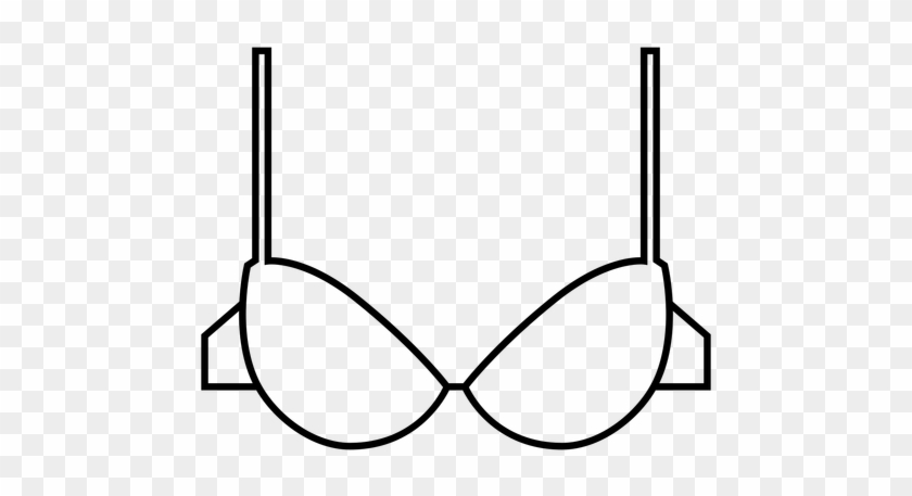 Women Plunge Bra Stroke Icon Transparent Png - Icon #1168486