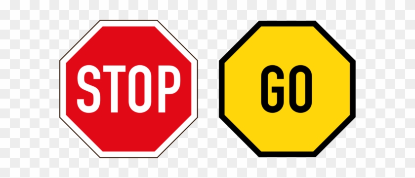 Stop/go Sign - Non Verbal Traffic Signs #1168491