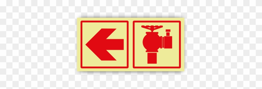Fire Hydrant Location Left Safety Sign F18 - Fire Hydrant Signs #1168497