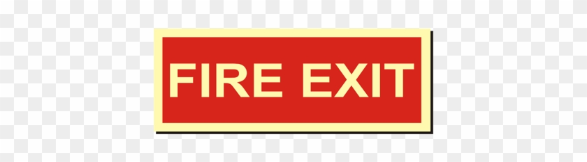 Exit - Compliancesigns Glow-in-dark Vinyl Exit Emergency Fire #1168501