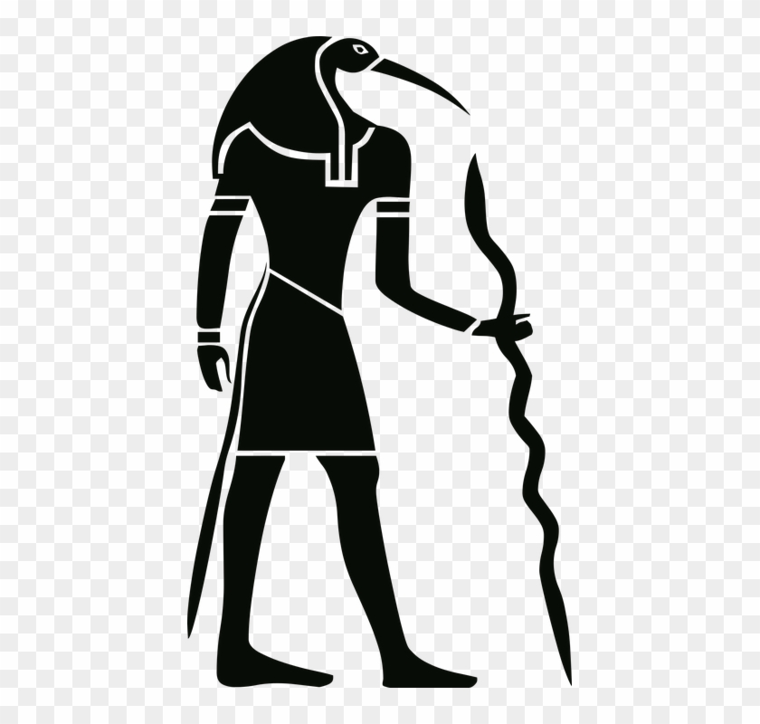 Black And White Image Of An Egyptian God - Egyptian Png #1168529