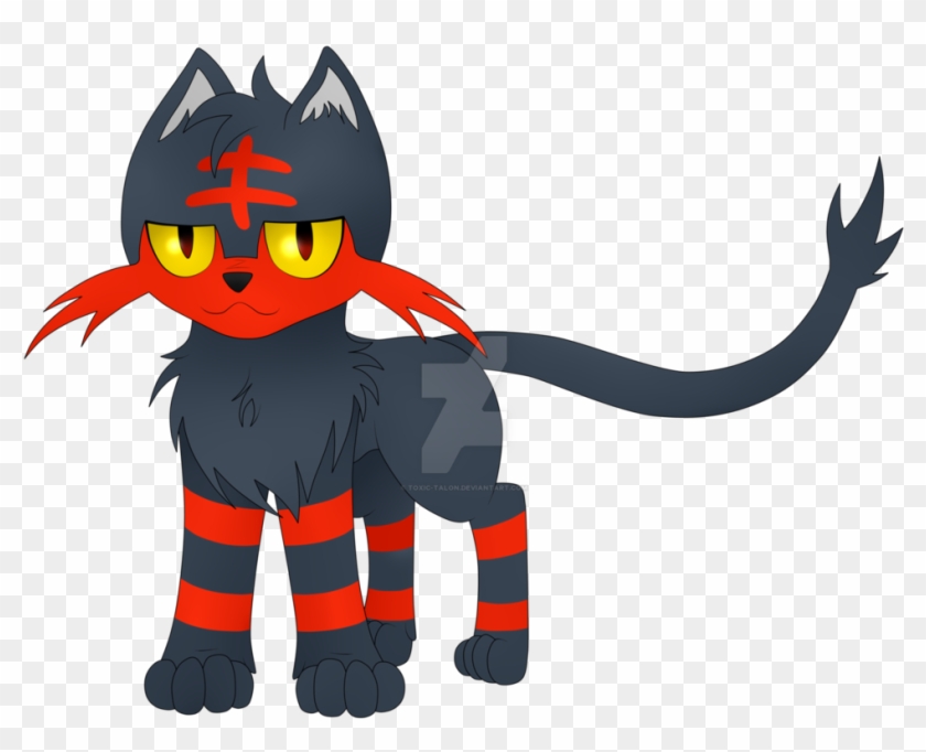 Litten By Toxic-talon - Cartoon #1168542