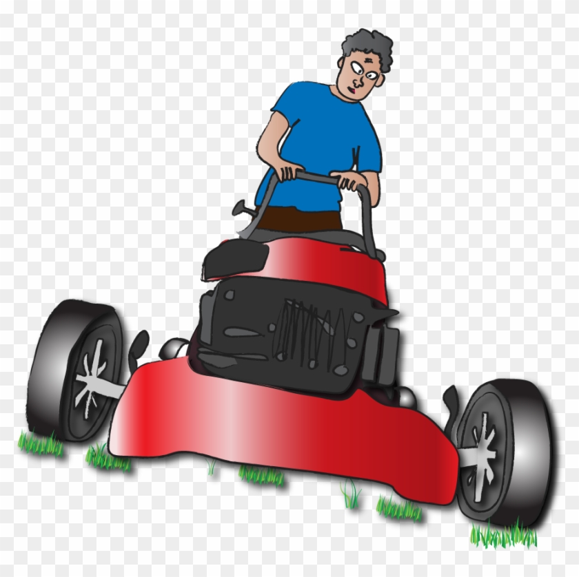 Broken Lawn Mower Cartoon For Kids - Clip Art #1168722