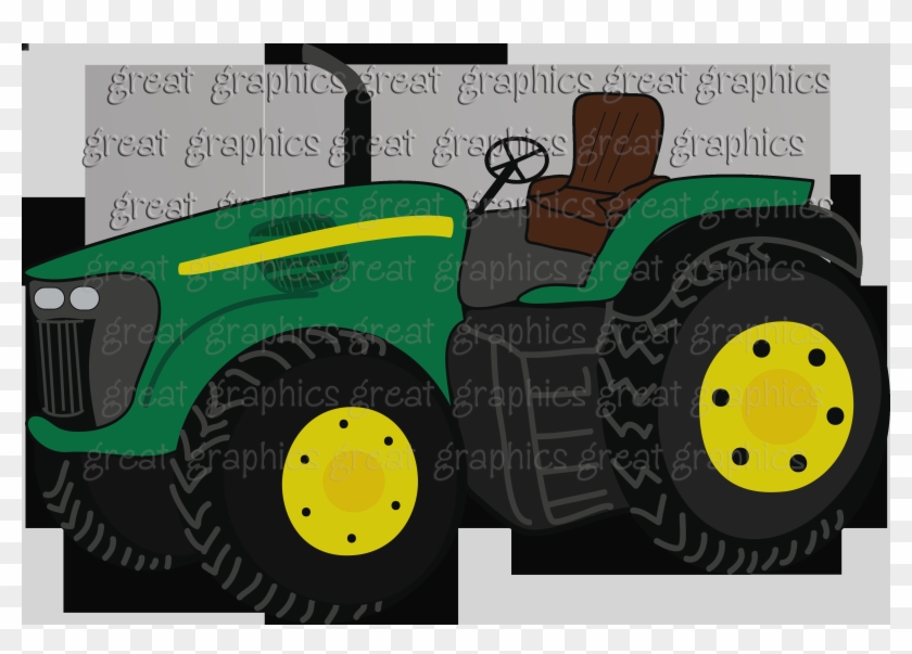 John Deere Tractor Clipart 10 John Deere Lawn Mower - Tractor Cartoon No Background #1168745