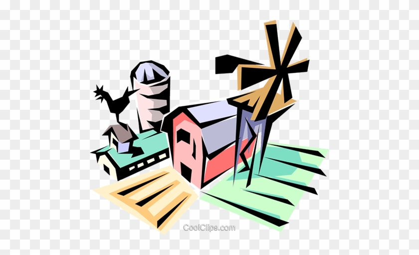 Farm Royalty Free Vector Clip Art Illustration - Byte #1169056