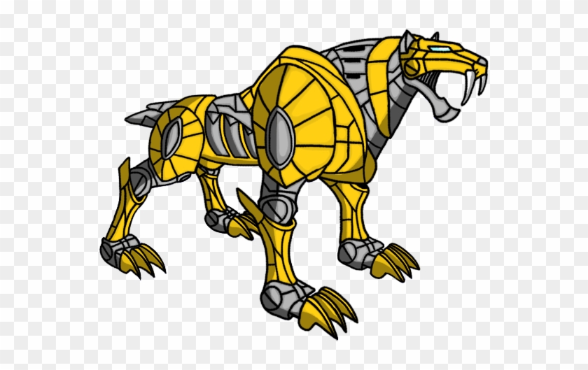 Saber-toothed Tiger Zord By Crossovercomic - Cartoon #1169098