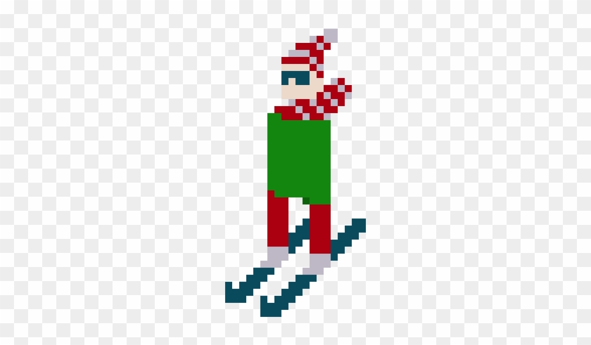 Skier - Pixel Art #1169120