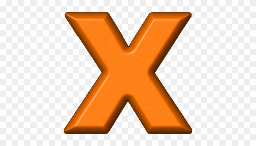 Orange Refrigerator Magnet X - Letter X Orange Png #1169205