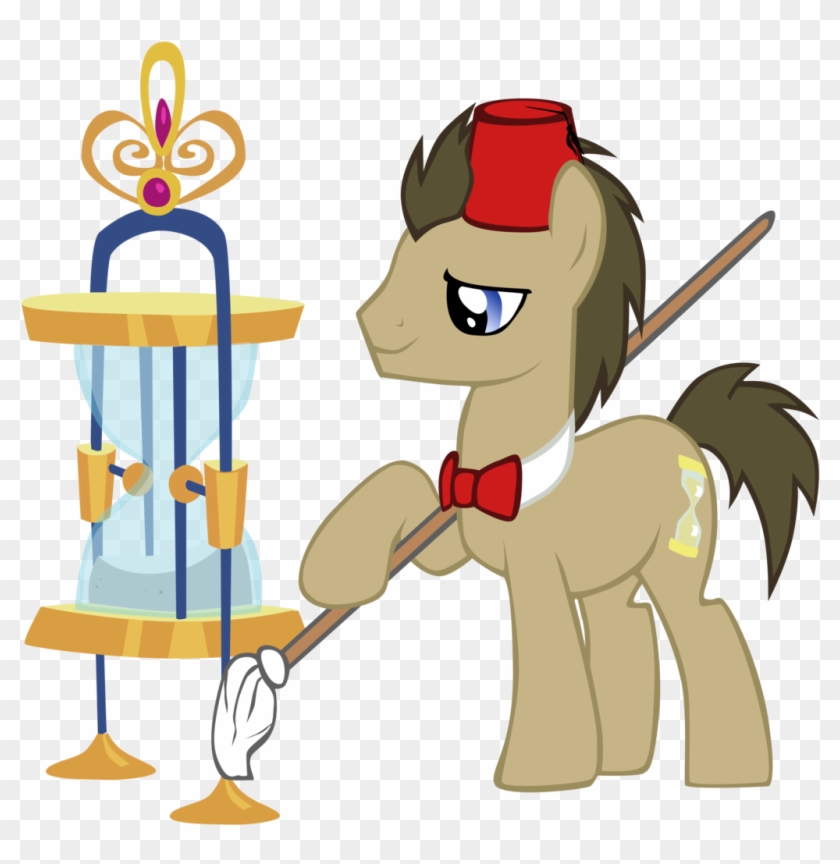 Chriss88, Doctor Whooves, Fez, Hat, Hourglass, Mop, - The Doctor #1169470