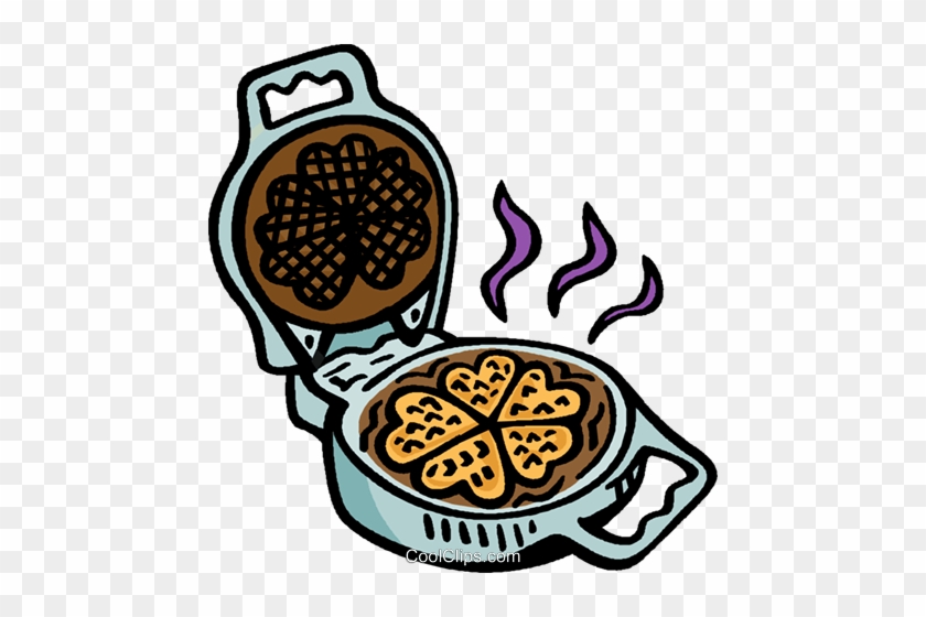 Waffle Iron Royalty Free Vector Clip Art Illustration - Waffle Iron Clip Art #1169481