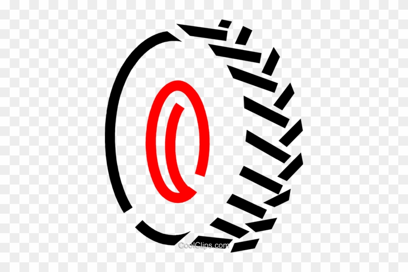 Tire Royalty Free Vector Clip Art Illustration - Pneu Clipart #1170053
