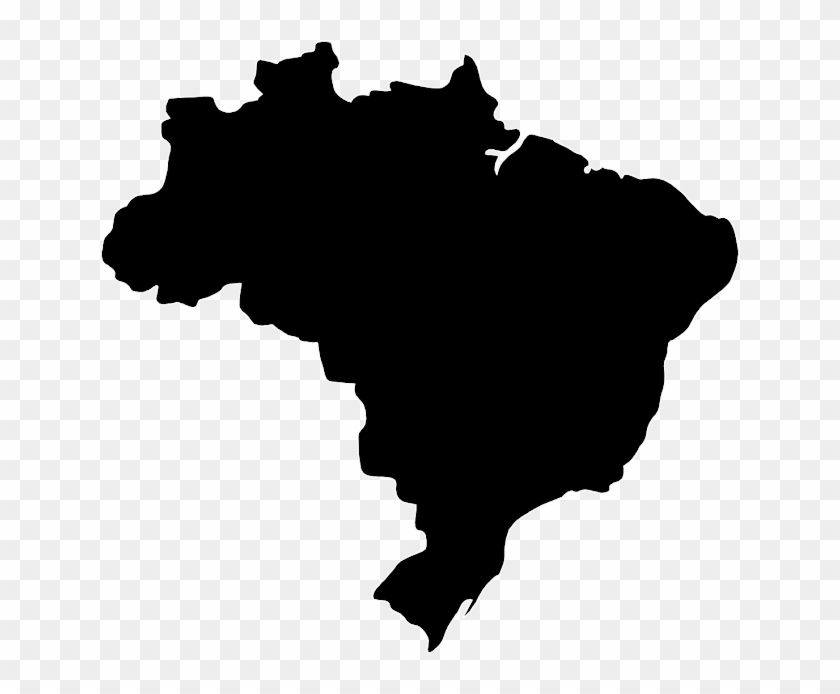 Brazil Vector Map Clip Art - Walking Away Silhouette Png #1170105