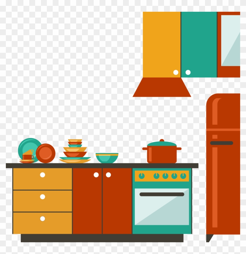 Pantry Living Room House Furniture - Kitchen Room Png Clipart #1170286
